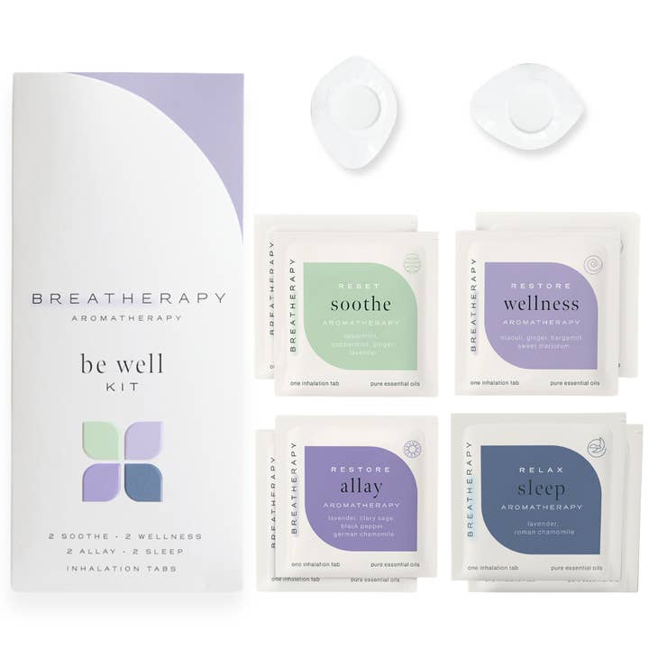 BE WELL KIT — Whole Body Wellness Aroma Patch Set (8 ct) for wholesale by Breatherapy