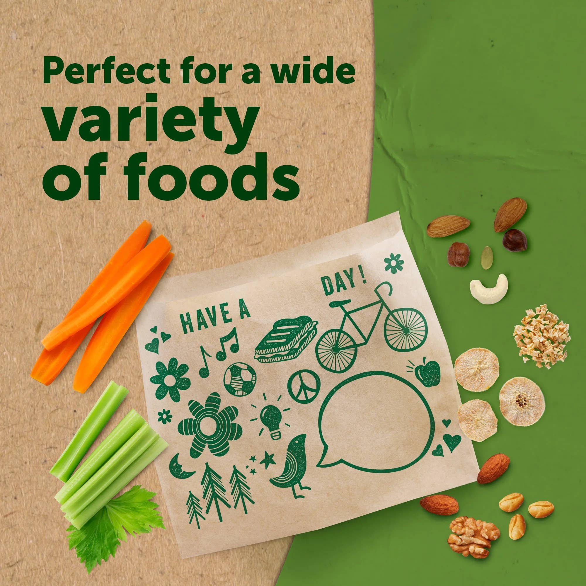 First Choice Buying - Wholesale Food Storage Wrap/Bag - Ziploc Recyclable Paper Bags with Resealable Stickers, 50 Count3