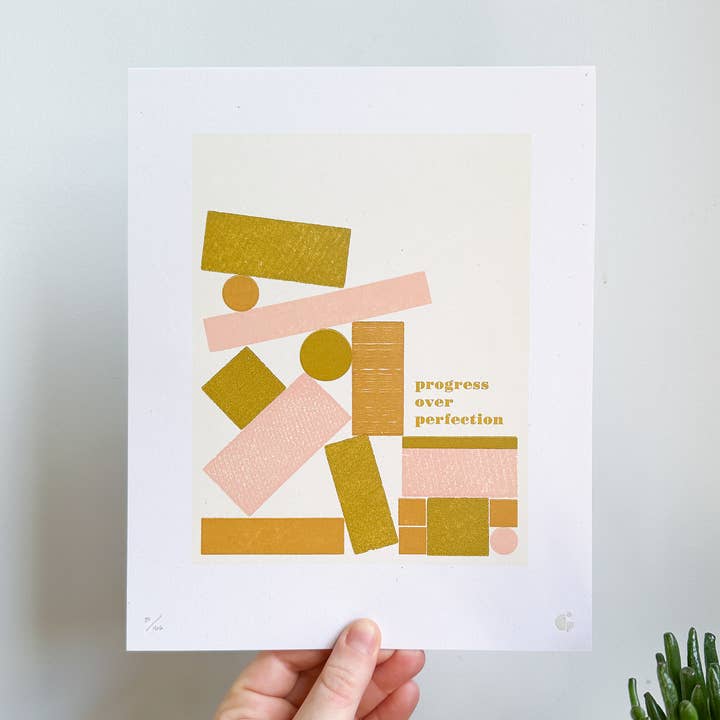 8 x 10" Vooruitgang ten opzichte van Perfection Print voor wholesale door Gingerly Press