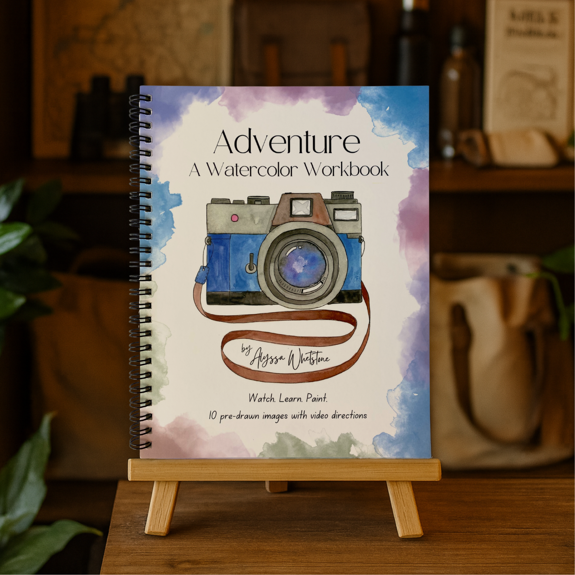 Alyssa Whetstone Art - Wholesale Crafts, Hobbies & DIY Book - Adventure Watercolor Workbook - With Video Directions2