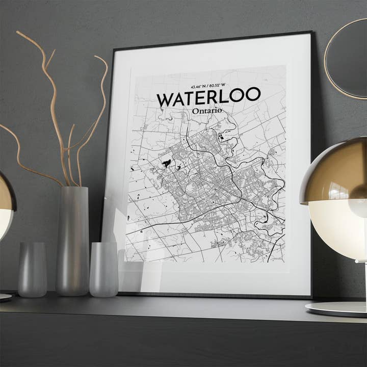 OurPoster.com - Wholesale Poster - Waterloo City Map Poster183