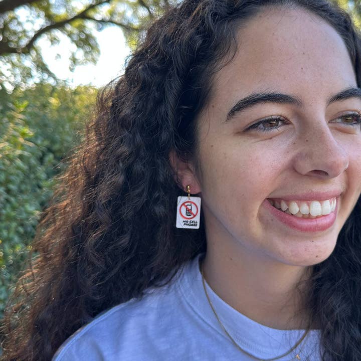 No Cell Phones Dangles for wholesale by The Crafted Makerie