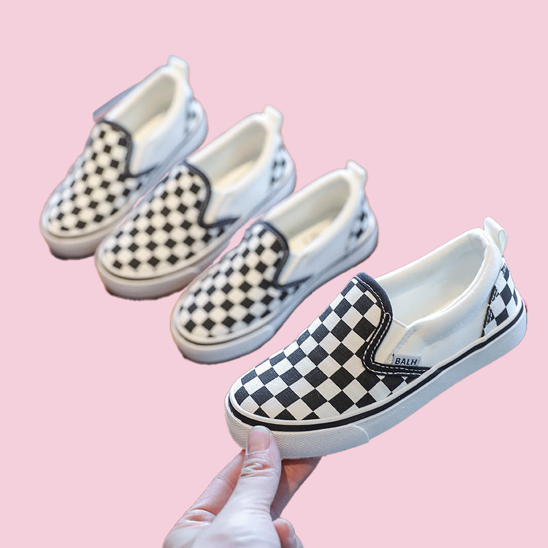 APHISON - Wholesale Slip On Sneakers - Women's - Womens and Kids Black and White Checker Slip-ons2