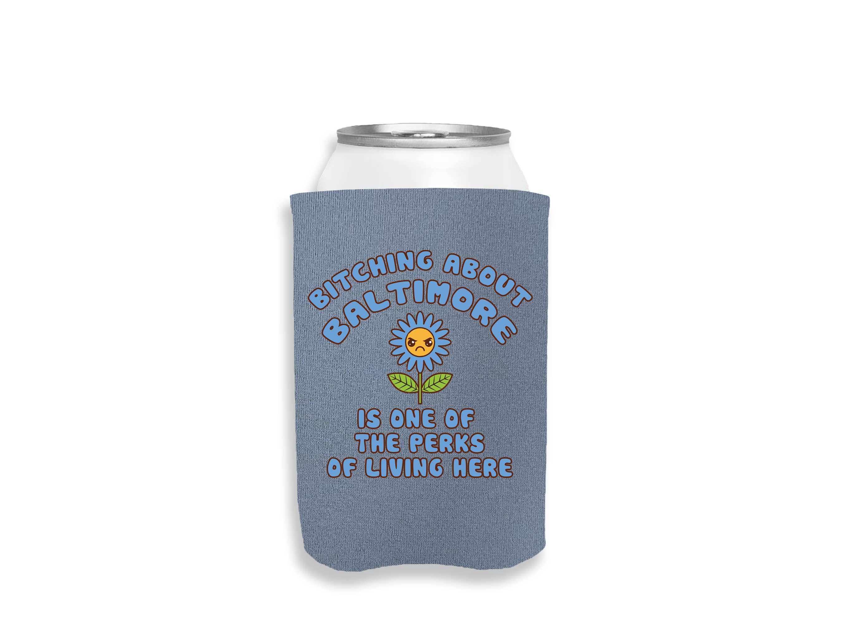 Calm Down Caren - Wholesale Drink Huggers & Koozies - Bitching About CUSTOM CITY Is One Of The Perks - Can Cooler2