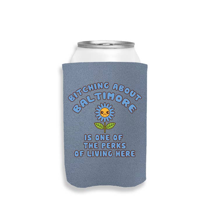 Calm Down Caren - Wholesale Drink Huggers & Koozies - Bitching About CUSTOM CITY Is One Of The Perks - Can Cooler2