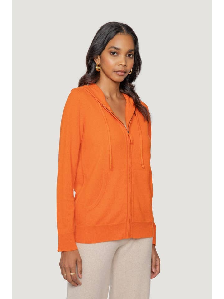 QUINN – wholesale Hoodie – Women's – Cashmere Zip Hoodie