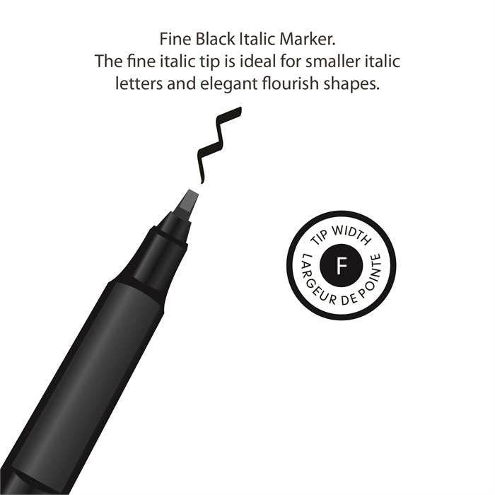 Manuscript - Wholesale Stiften - Manuscript Callicreative Italic Markers - Zwart - Fijn 1,4 mm3