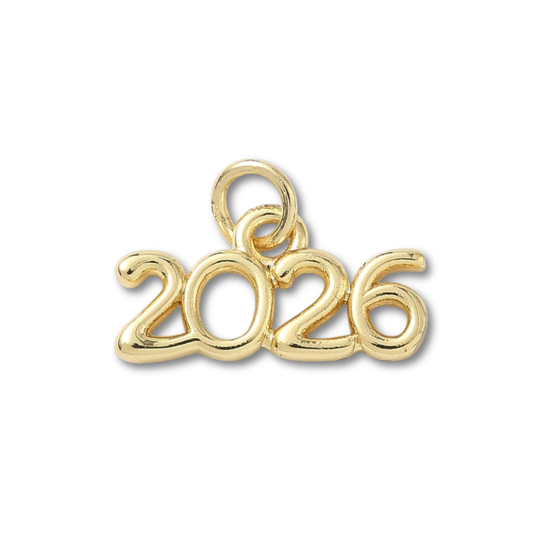 Love, Paige Designs - Wholesale Individual Charm/Pendant - Year 2026 Gold Charm