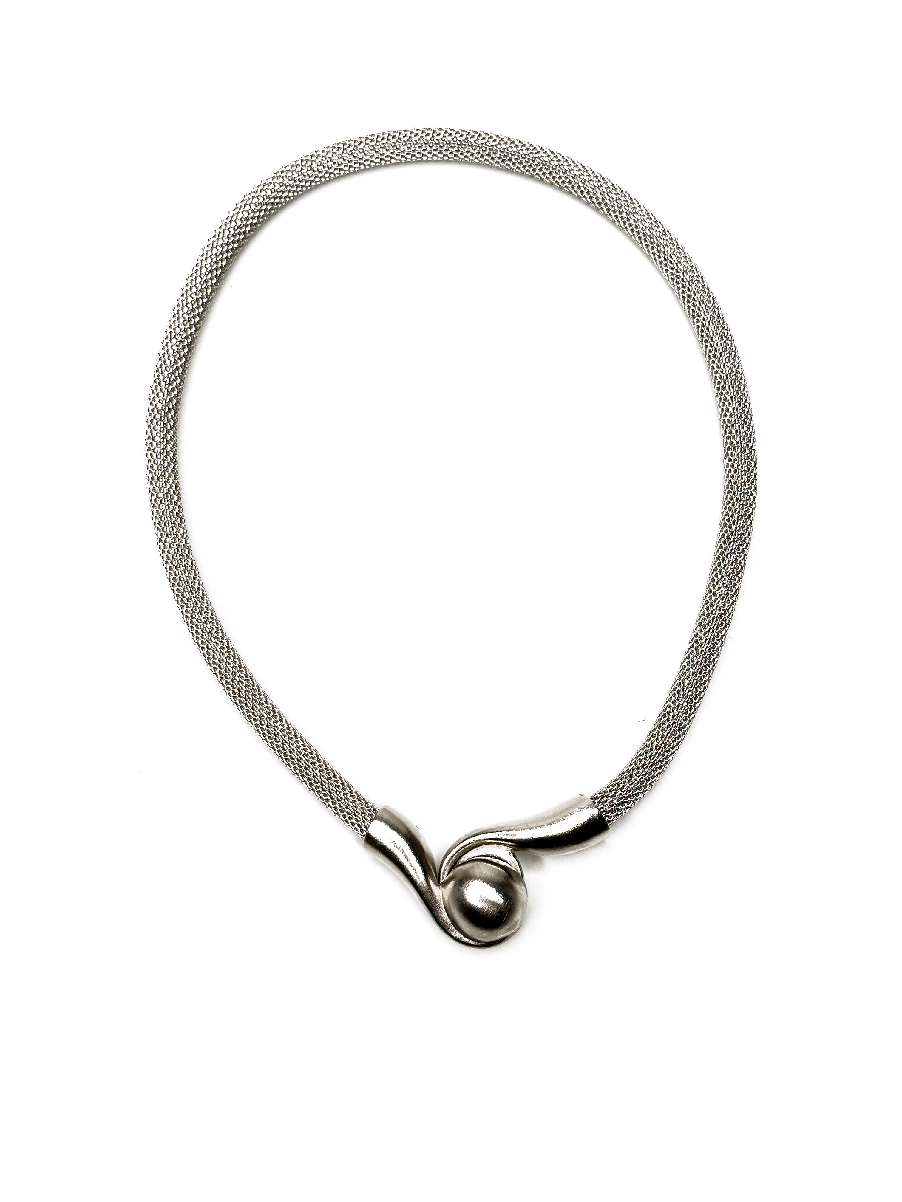 Erica Zap Designs - Wholesale Link & Chain Necklace - Mesh Necklace with Magnetic Swirl Ball Clasp4