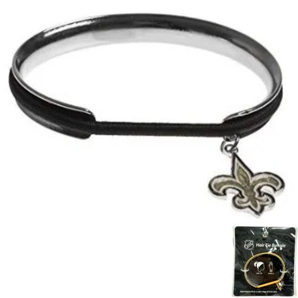 St. Louis Wholesale LLC - Wholesale Hair Tie - New Orleans Saints - Hair Tie / Bangle Bracelet