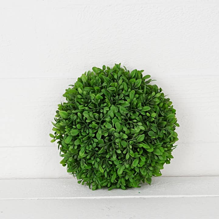 Impressive Enterprises, Inc. - Wholesale Artificial Plant - 31783-8in Ball with loop-Evergreen Boxwood