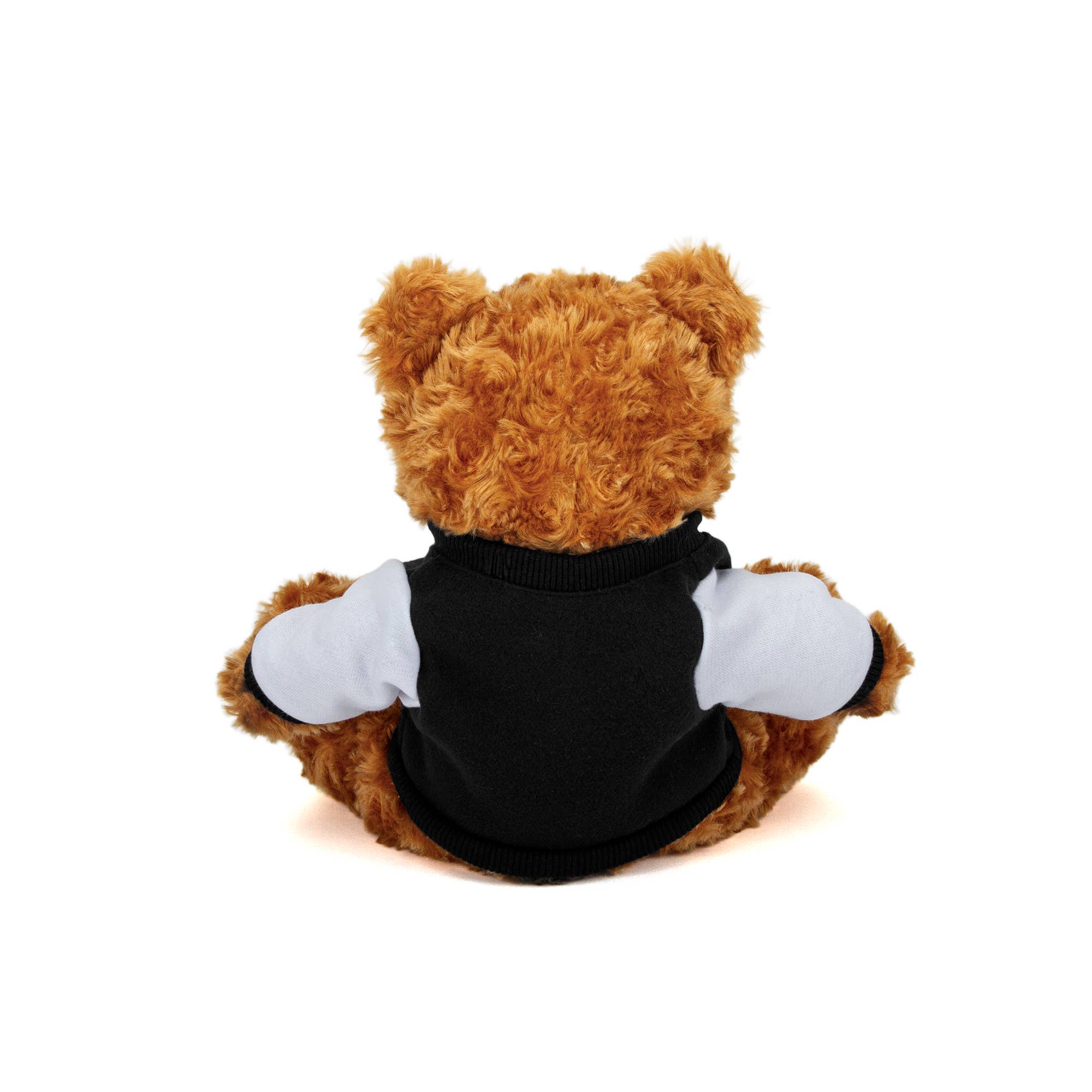 Plushland - Venta al por mayor Peluche - Niños y bebés - Oso de Peluche Mocha de 11" con Chaqueta Universitaria Personalizable3