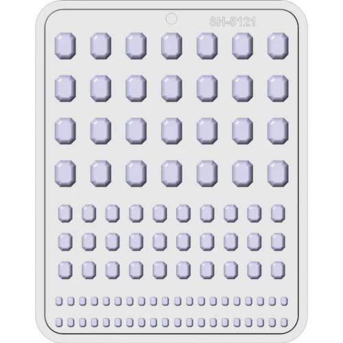 Summitbaking - Vente Matériels de bricolage - Moule à bijoux Dur Candy - Rectangle Assortiment0