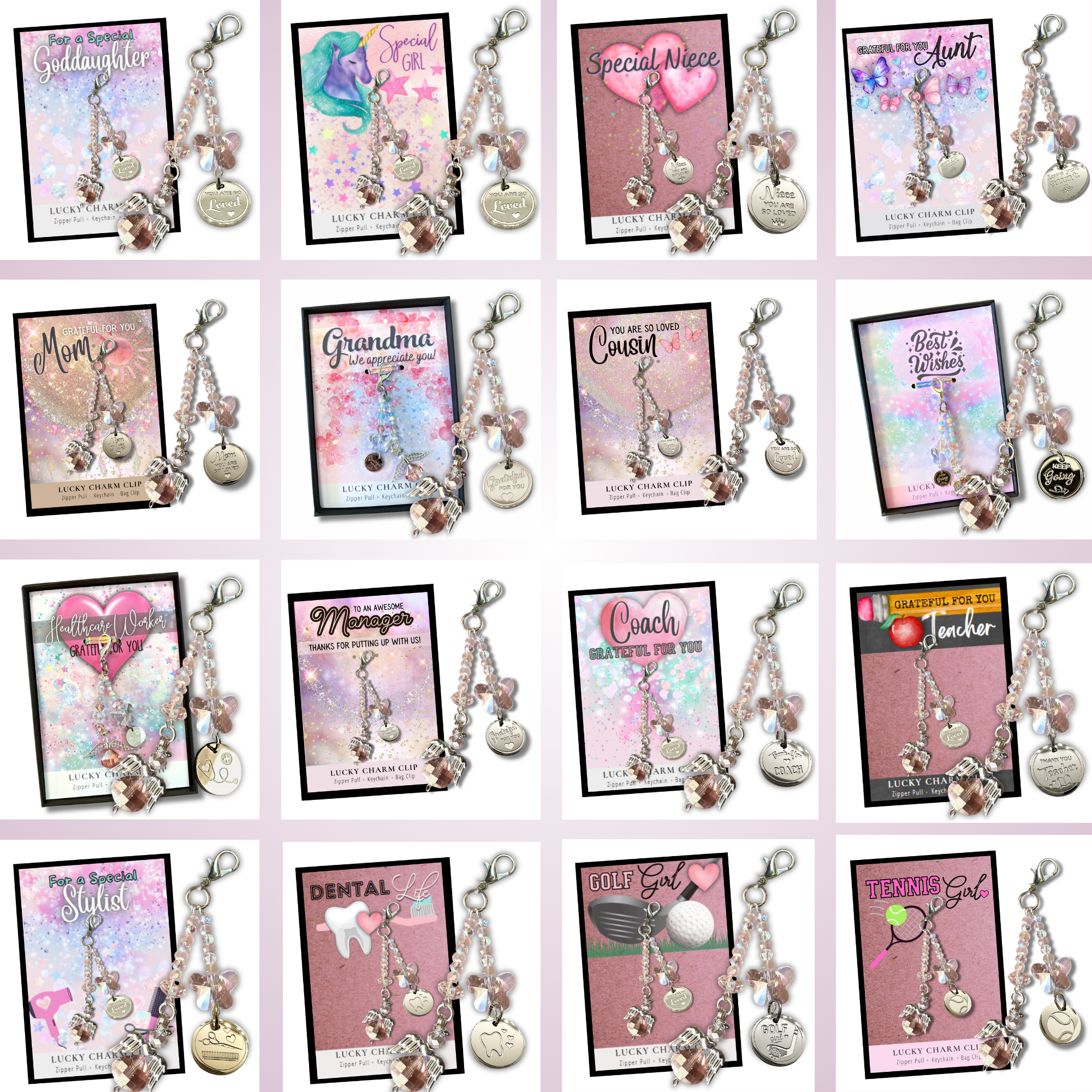 Stella Posh - Wholesale Keychain - Women's - Keepsake Charm Clip - Cross Country Runner7