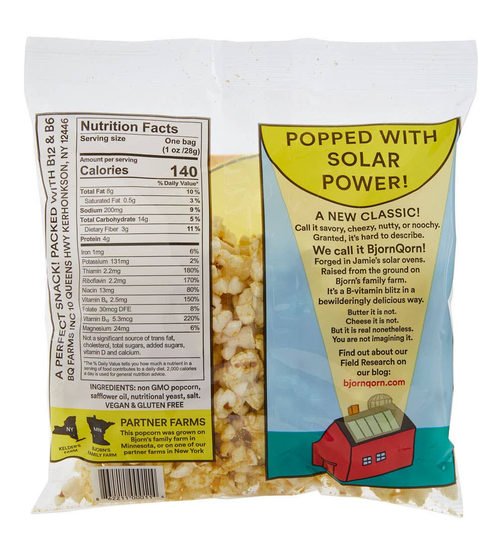 BjornQorn – wholesale Popcorn – 1 oz Klassisk BjörnQorn1