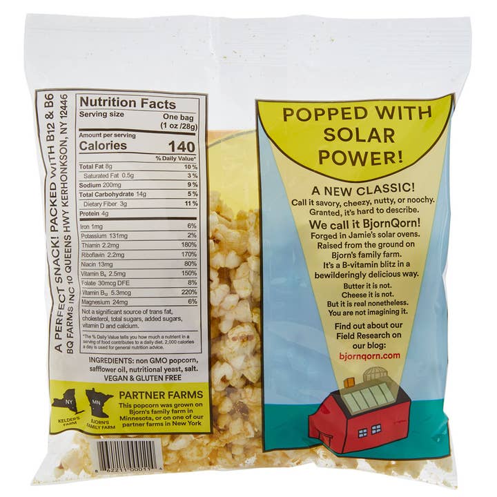BjornQorn - Wholesale Popcorn - 1oz Classic BjornQorn1
