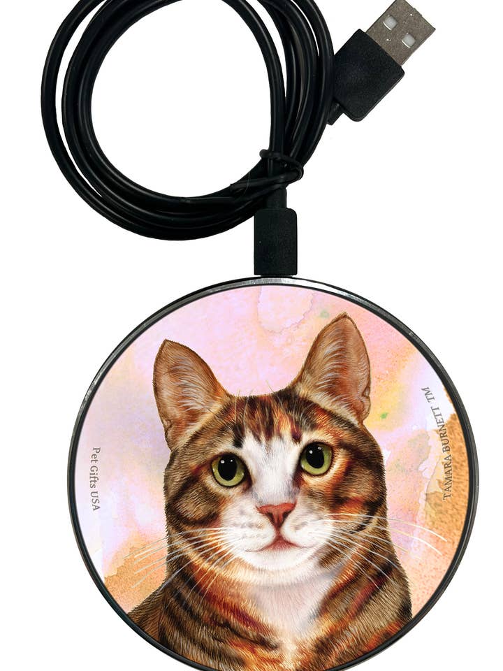 Tuxedo Tortoiseshell and White - Zoomies Phone Charger for wholesale by Pet Gifts USA, LLC