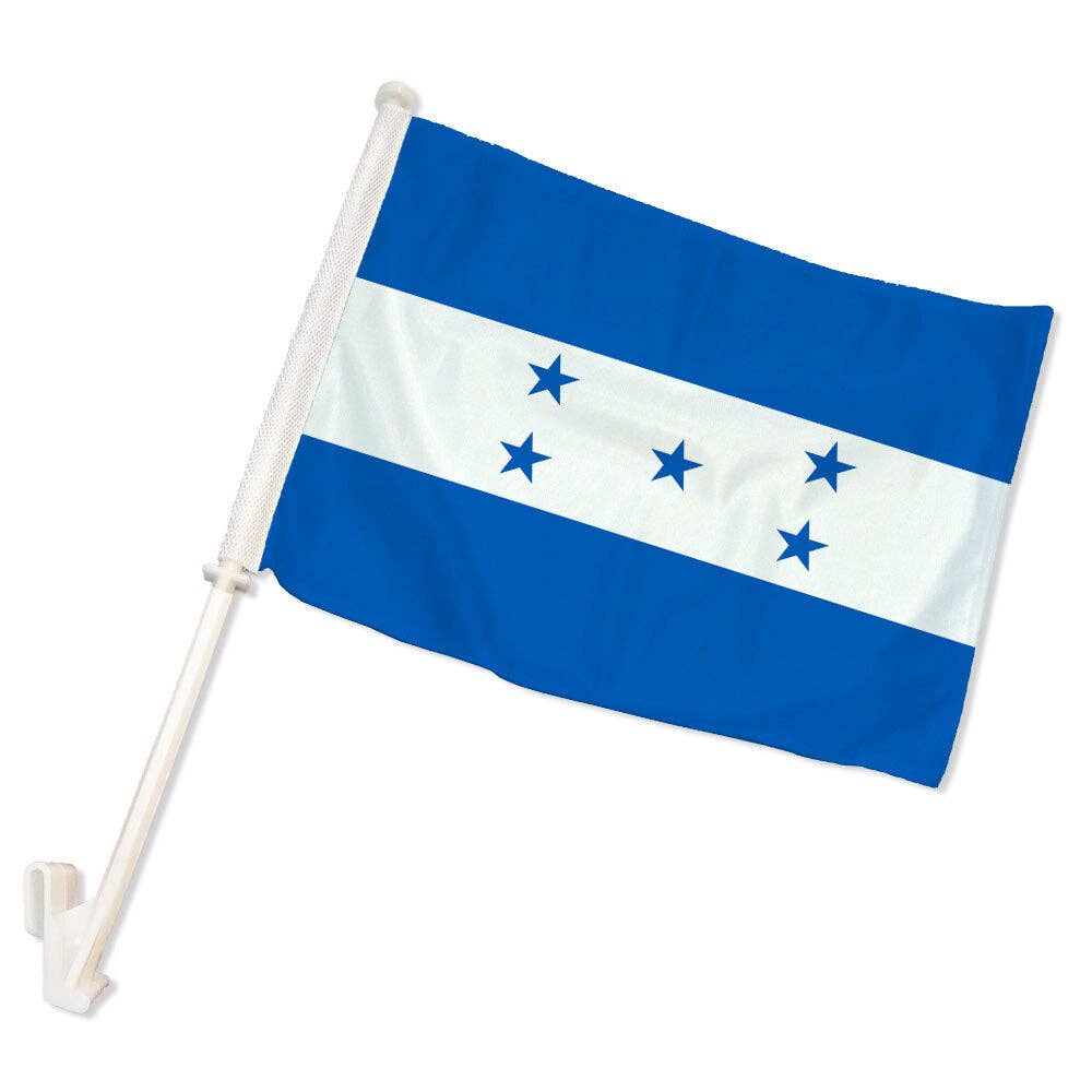 Flags Importer - Wholesale Flag - Honduras Double-Sided Car Flag0