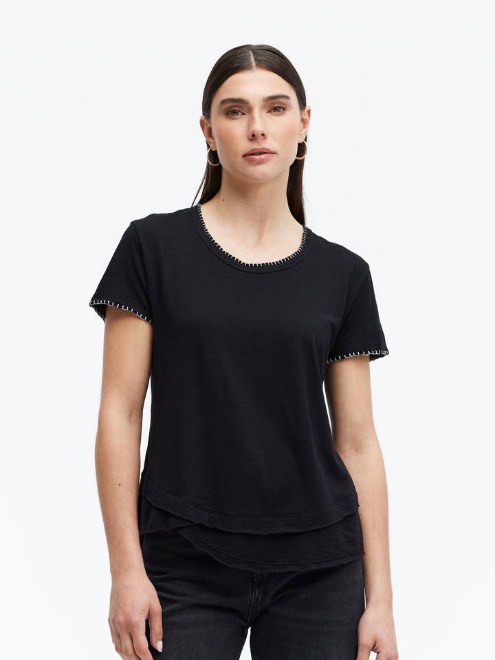 WHIPSTITCH AVA - Mock Layer T-Shirt for wholesale by CHRLDR