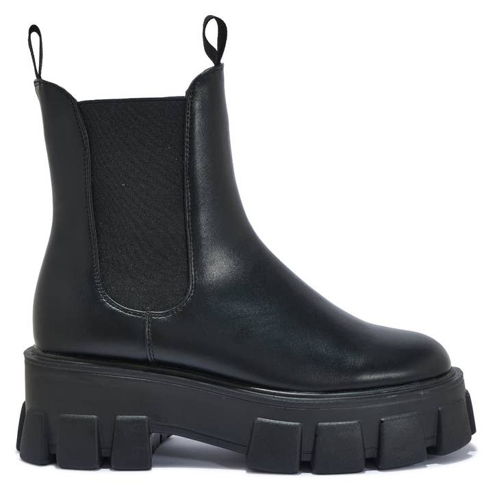 ROTA69 STIEFELETTE MIT DICKEM STOLLENPROFIL UND STRETCHEINSATZ für den Großhandel von City Shoes