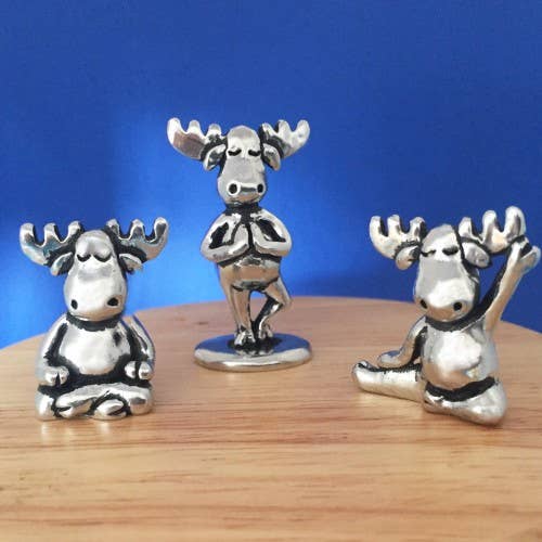 3 pc. Yoga Moose Miniature Set w/Pouch for wholesale by Basic Spirit