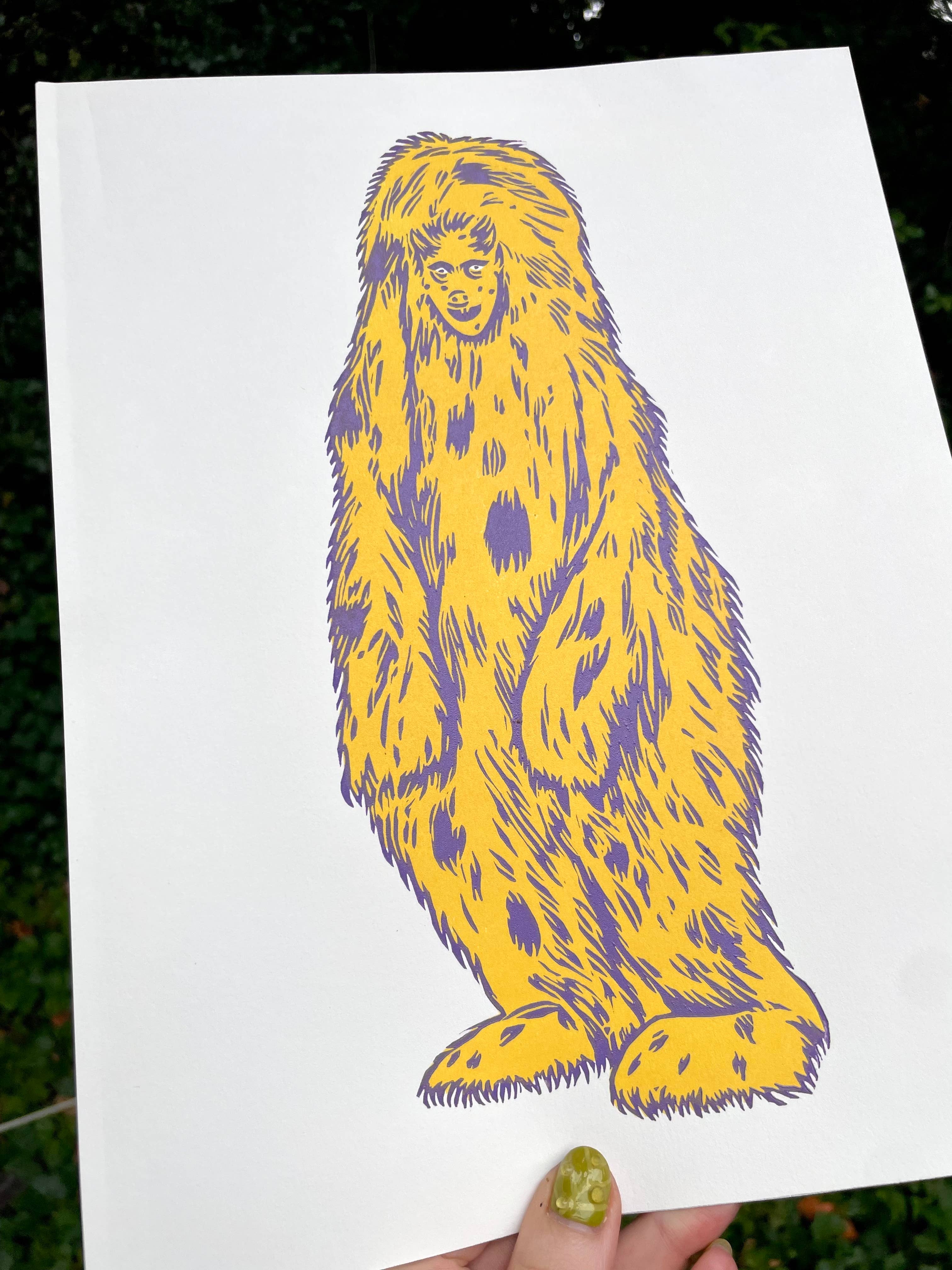 Augury Press – wholesale Art print – Spencer Linocut Print1