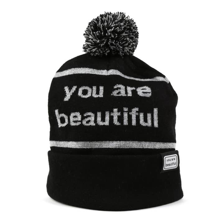 Embroidered Beanie for wholesale by You Are Beautiful