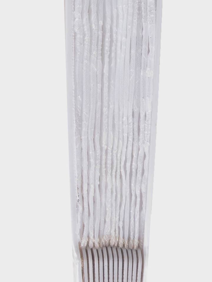 Bestickter Fächer - Weiß - Ø 45 cm für den Großhandel von P'tit Clown