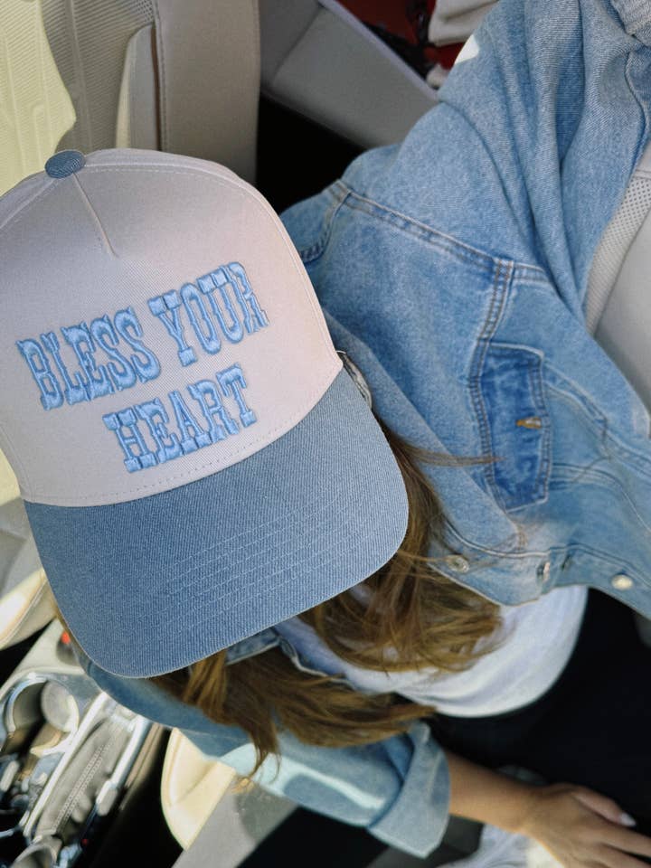Bless Your Heart Trucker for wholesale by Fashionably Fitted