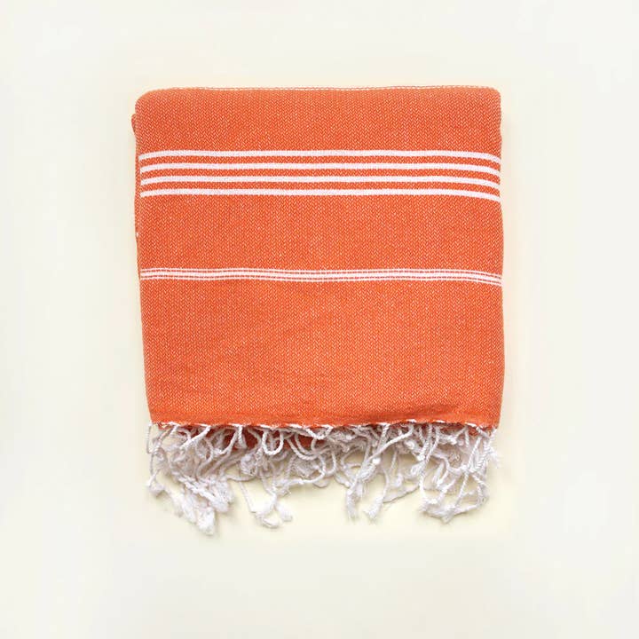 HELLO TURCO Turkish Towels - Wholesale Beach Towel - Beach Boys Orange6