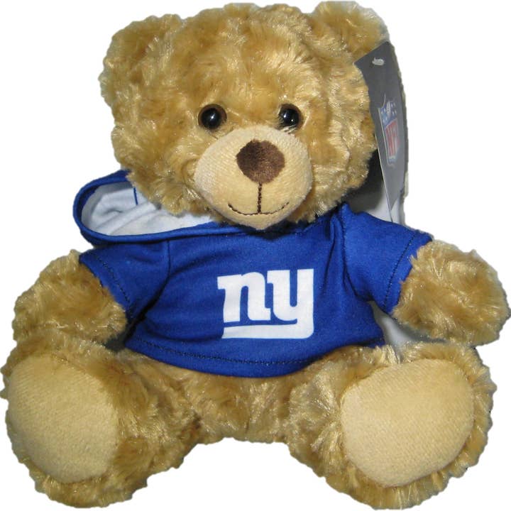 NFL New York Giants 9" Rally Man Hoodie Bear for wholesale by Gulf Coast Sales