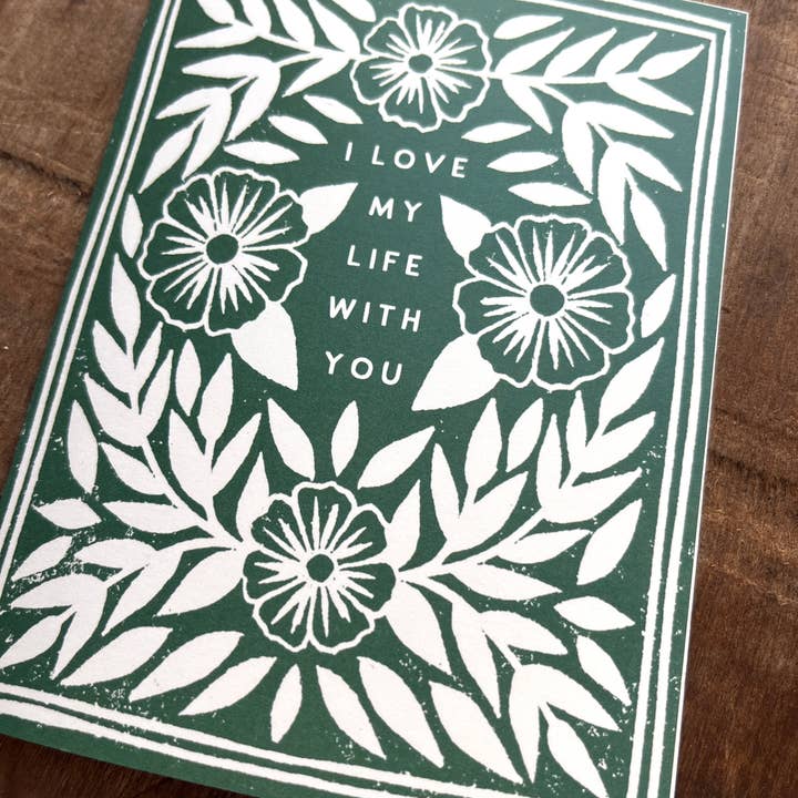 Katharine Watson - Vendita all'ingrosso Biglietti d'amore - "Adoro la mia vita con te," Biglietto di auguri4