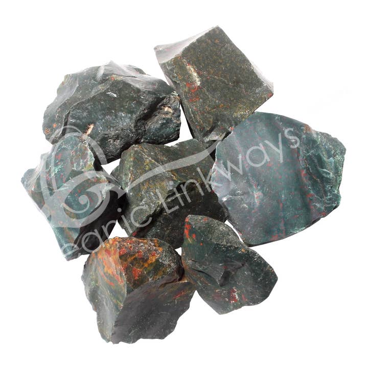 Oceanic Linkways Inc - Wholesale Spiritual Stone/Crystal - (KG)ROUGH - BLOODSTONE 1.5-3"