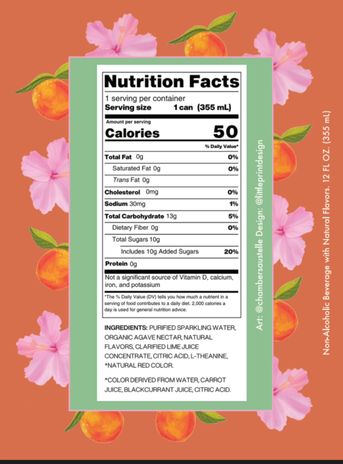 Busty Lush - Wholesale Non-Alcoholic Aperitif/Mocktail - She's Marvelous NA Hibiscus + Chili Mezcalita (4pk boxes)2