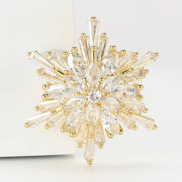 Miniatuur Burst Broche in Goud voor wholesale door White Leaf