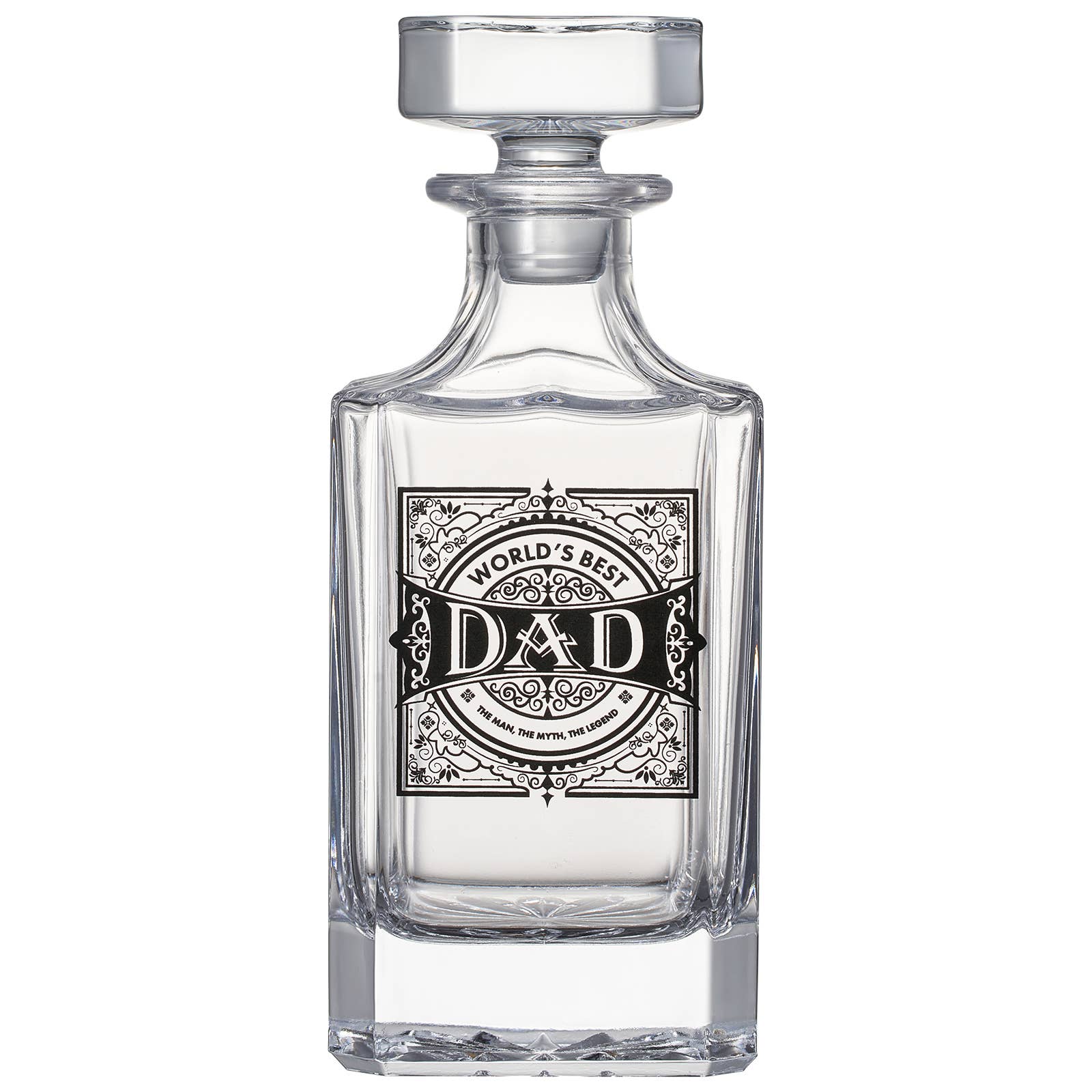 The Wine Savant /  Khen Glassware - Wholesale Decanter - Gift for Dad Whiskey Decanter Gift Set | 730mL3