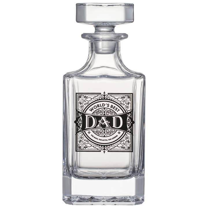 The Wine Savant / Khen Glassware - Wholesale Decanter - Gift for Dad Whiskey Decanter Gift Set | 730mL3