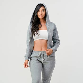 Wholesale Custom Women Casual Sweatsuit Hoodie Sweatpants Jogger Set -  China Sports Set and Womens Pants price