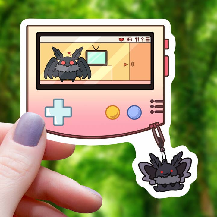 Mothman Håndholdt Spil Klistermærke - 3" for engroshandel hos Mimic Gaming Co