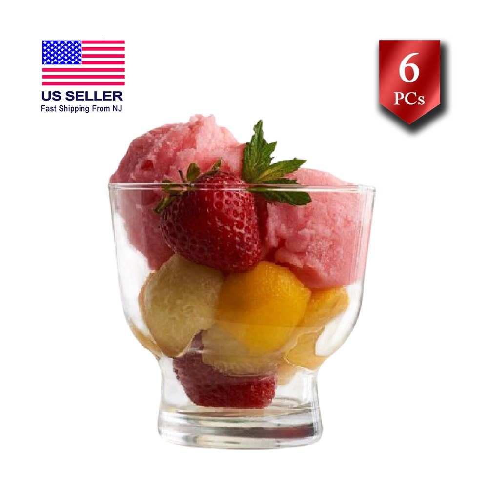 Hakan – Großhandel Schüssel – Petit Eisbecherset aus Glas, 6 Stück, Dessert- und Sundae-Schalen5