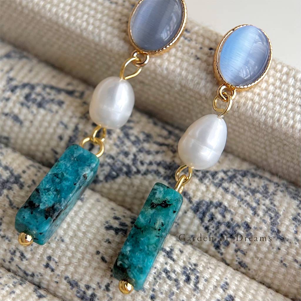 Bright MacMing - Vendita all'ingrosso Orecchini pendenti - Orecchini Luna Blu1