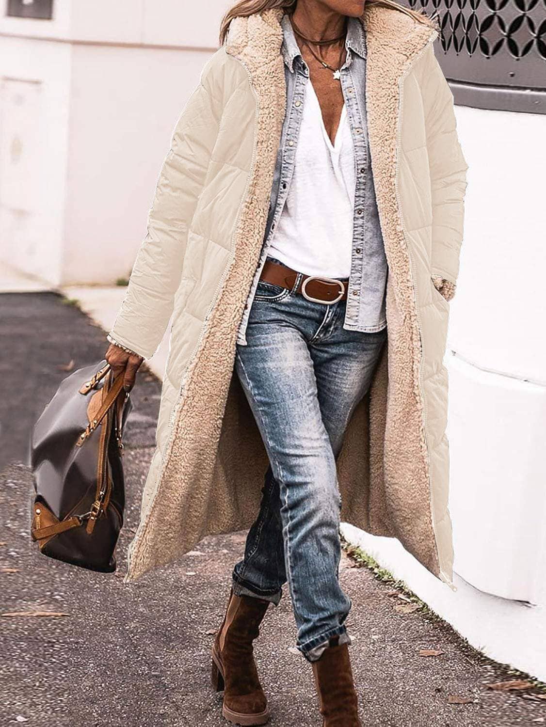 Flarix - Wholesale Jacket - Women's - Cozy Sherpa-Lined Long Puffer Coat20