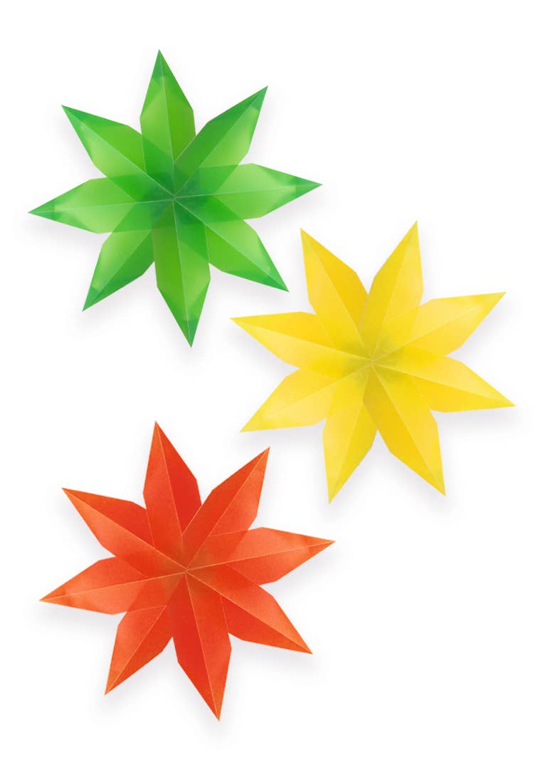 URSUS® / Buntpapierfabrik Ludwig Bähr GmbH & Co. KG - Wholesale Craft Supplies - Transparent window stars, intense2