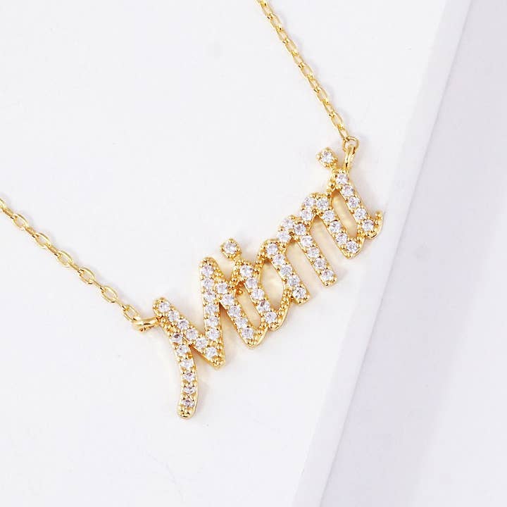 Gold Plated Cubic Mimi Necklace for wholesale by OHBOOBA DESIGN