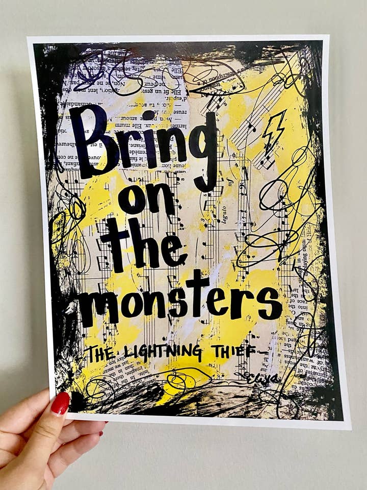THE LIGHTNING THIEF "Bring On The Monsters" for wholesale by Lexicon of Love Music Art
