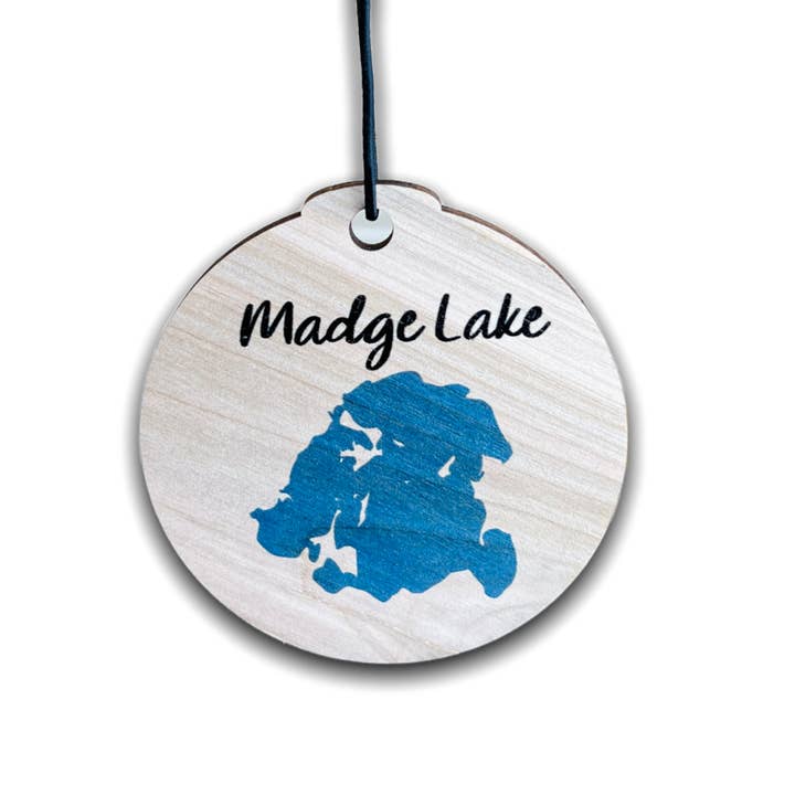 Madge Lake Ornament for wholesale by Sticks & Doodles