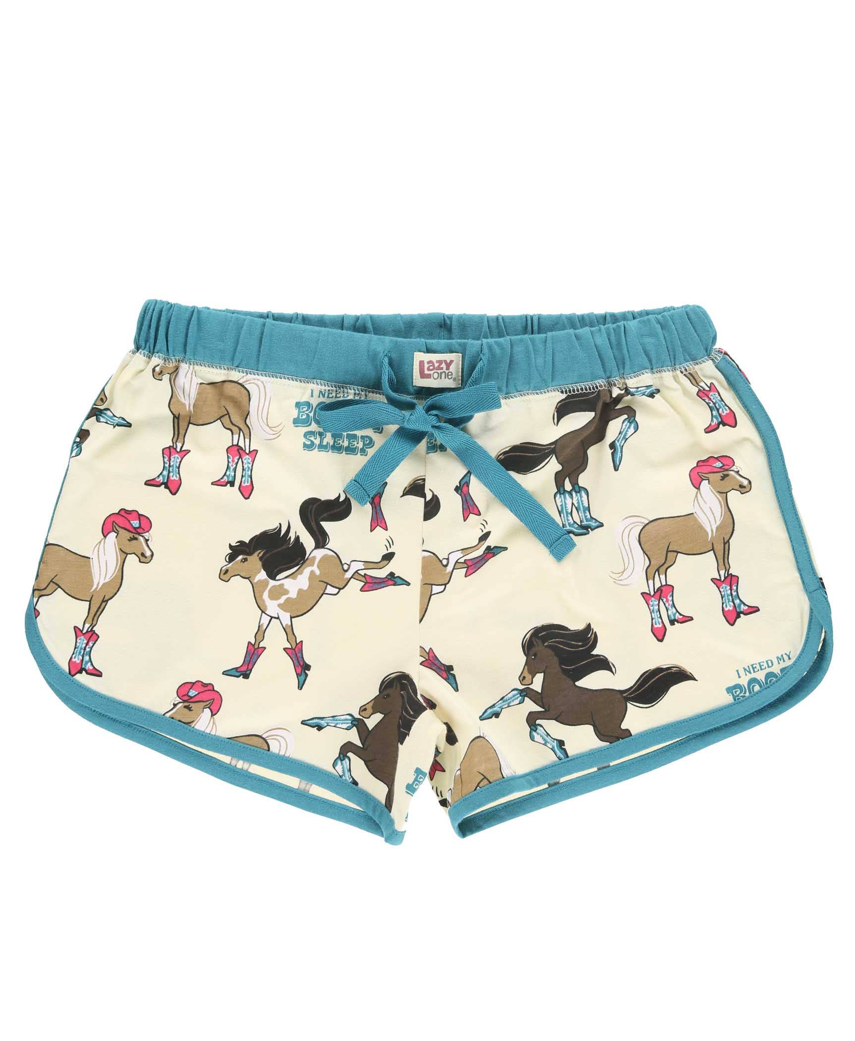 Lazy One - Wholesale Sleepwear Bottom - Women's - Booty Sleep Blue Women's PJ Shorts0