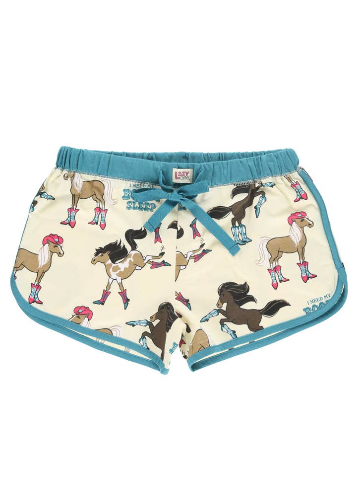 Lazy One - Wholesale Sleepwear Bottom - Women's - Booty Sleep Blue Women's PJ Shorts