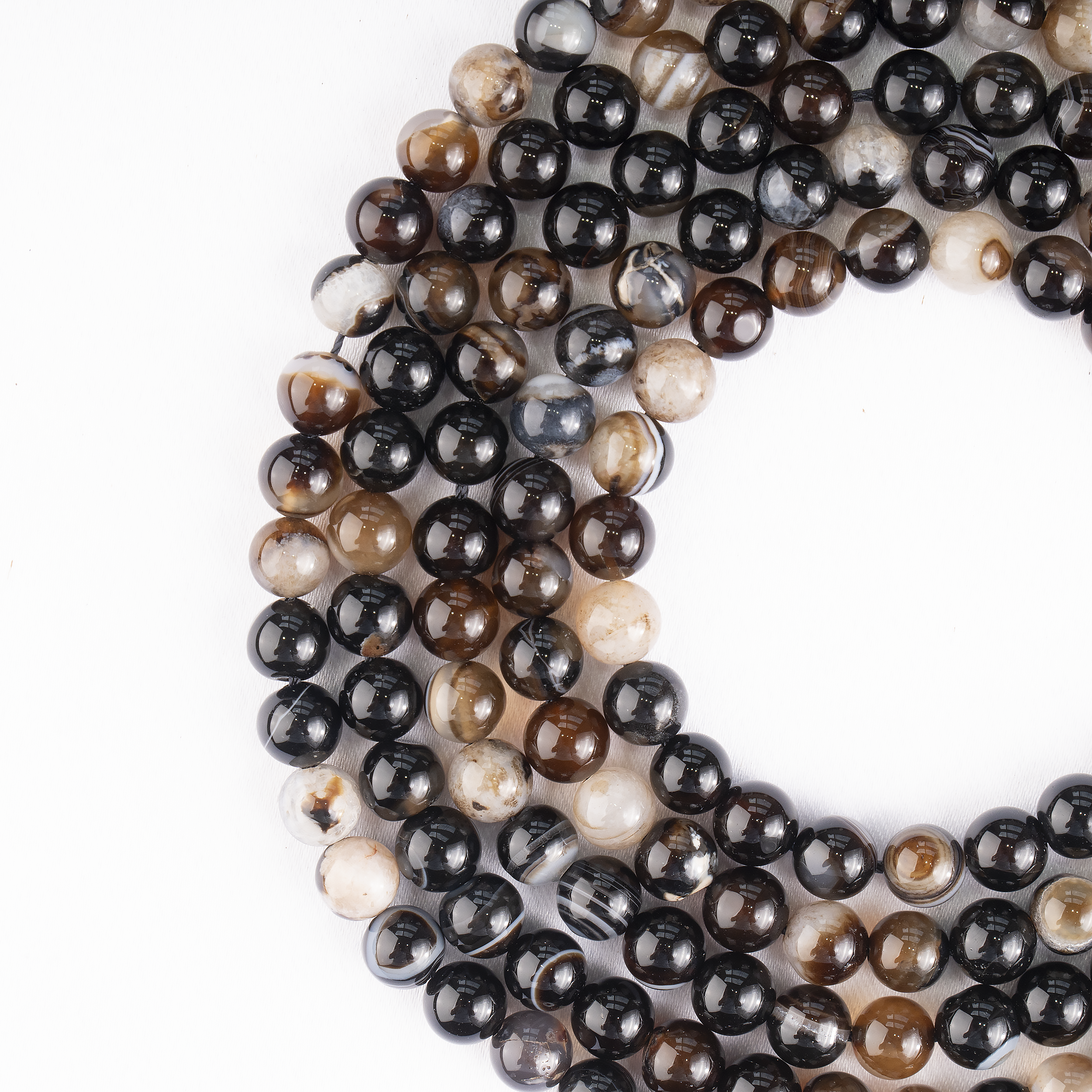 Soothing Crystals Beads - Wholesale Beads - Crystal Jewelry Beads |Black Sulemani Agate |Gemstone Healin5