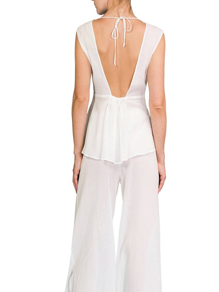 Isla/Emily Sleep Set - White Cloud Cotton for wholesale by Everyday Ritual